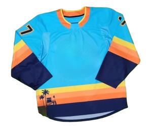 Uniforme de Hockey sobre Hielo Personalizado Unisex de Alta Calidad con Logotipo Bordado o Impreso en Toda la Superficie por Sublimación - Product Image 1