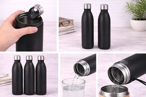 Bouteille d'eau en acier personnalisée avec impression pour usage promotionnel au bureau - Product Image 2