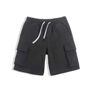 Shorts pour hommes, imprimés sur mesure, en molleton de coton, bords délavés à l'acide, style décontracté, motif pour hommes - Product Image 1