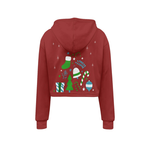 Wholesale Plain <b>Crop</b> <b>Top</b> Hoodies Custom LOGO Solid Color Cropped Hoodies Women Cotton <b>Crop</b> <b>Top</b> Hoodie - Product Image 6