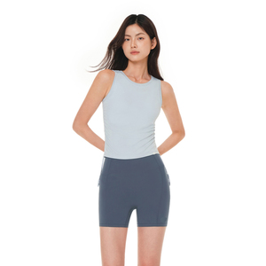 Shorts de Yoga de Cintura Baja con Encaje, Sin Costuras, Estampados, Elásticos en Cuatro Direcciones, de Spandex y Poliéster, Largos hasta la Rodilla, Ropa Deportiva para Mujer - Product Image 6