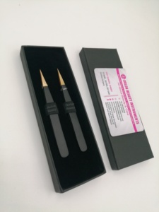 Pince à épiler pour sourcils en acier inoxydable à prix de gros, avec logo personnalisé, pointe fine, pour l'épilation des sourcils et des poils, pince à épiler de beauté - Product Image 5