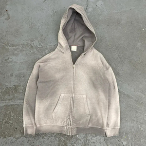 Sweat à capuche décontracté unisexe OEM en coton 100% tricoté, brodé, délavé à l'acide, respirant, coupe oversize, style streetwear vintage, faible MOQ, vente en gros - Product Image 5