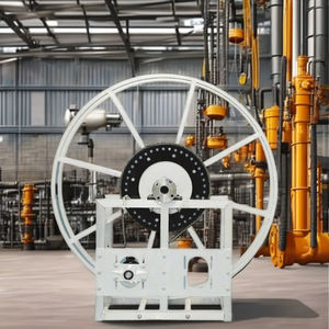 Con 1 año de garantía Equipo de servicio de gasolina de aluminio natural 2 "Carrete de manguera de envoltura única de aviación 12V Voltaje DE TRABAJO 500W - Product Image 1