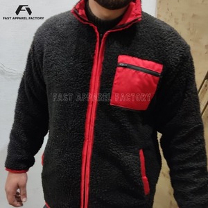 Best Arrival OEM Service Shearling <b>Zip</b> <b>Up</b> <b>Jacket</b> for Men and Women Quick Dry Breathable Down <b>Jacket</b> Comfortable Low MOQ <b>Jacket</b> - Product Image 2