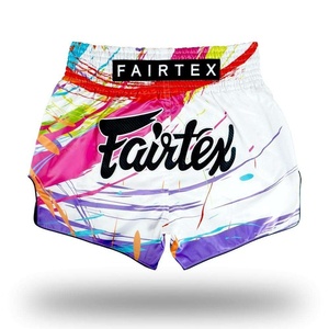 กางเกงมวยไทย FairTex รุ่นใหม่ขายดี ราคาส่ง RTS ออกแบบใหม่ ผลิตจากโพลีเอสเตอร์ 100% สำหรับออกกำลังกายที่ยิม - Product Image 1