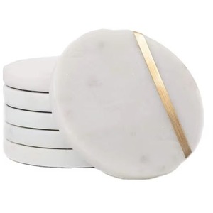 Top Demanded Hand <b>Painted</b> Marble Inlay Coaster Set 6 To 10 Pieces - Product Image 2