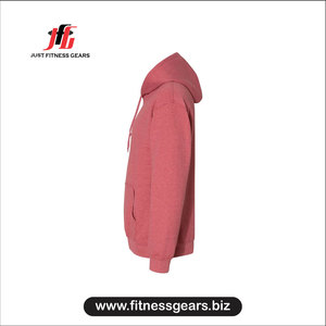 เสื้อสเวตเชิ้ตมีฮู้ดผ้าฝ้ายสำหรับผู้ชายจาก Just Fitness Gears ทรงปกติ สีพื้น สวมใส่สบายๆ สำหรับฤดูใบไม้ร่วง - Product Image 3
