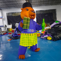 Modèle de Capybara Gonflable Publicitaire, Ballon Animal Kapibara pour la Décoration des Centres Commerciaux