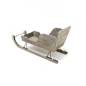 Best Selling Christmas Decorations Vintage Galvanized Iron Christmas Sleigh for Christmas Ornaments Decorations - Product Image 3