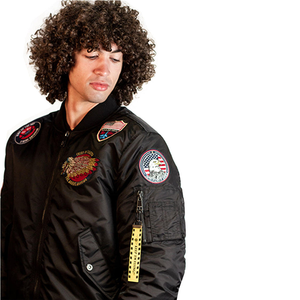 Chaqueta Bomber de Algodón Personalizable para Hombre - Exterior de Fibra Natural Transpirable con Núcleo Aislante Suave - Ropa Urbana a Medida - Product Image 3