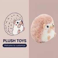 Jouets en peluche personnalisés directement de l'usine, hérisson en peluche de haute qualité, peluches douces sur le thème de la faune pour l'éducation et les cadeaux