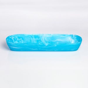 Designer Coastal Blue <b>Epoxy</b> Resin Bowl Handcrafted Luxury Decorative Serving Bowl for Kitchen Counter, Dining <b>Table</b>, <b>Coffee</b> - Product Image 2