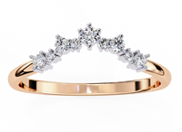 Anillo de Compromiso JURA JEWEL para Mujer con Diamante de Corte Brillante Redondo, Color E, Diamantes Cultivados en Laboratorio, Oro Sólido de 14K, Certificado, Moderno