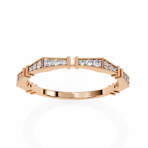 Wholesale Solid <b>Gold</b> Bezel <b>Set</b> D Color VVS1 Lab Diamond Stackable Wedding and Anniversary Jewelry <b>Rings</b> - Product Image 1