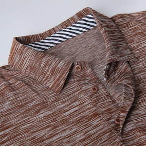 Camiseta de Golf de Manga Corta con Absorción de Humedad, Antiarrugas, Elástica, Informal, con Cuello a Rayas, Camiseta Polo de Algodón, Venta al Por Mayor OEM - Product Image 2