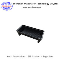 Boîte de support de stockage de bobine SMT ESD SMD en plastique noir de haute qualité