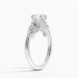 Anillo de Boda BOJ Ring 033 con Corte Redondo, Plata 925, Diamantes y Baño de Rodio, 2ct, Color D, VVS1, Moissanita, Certificado GRA - Product Image 2