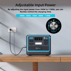 ソーラー発電機充電バックアップキャンプLifepo4ソーラーパネル1000w 2000w 2400w懐中電灯ポータブルステーションジャンプスターターシガー - Product Image 4