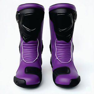 Botas de Motociclismo de Cuero para Hombre, Calzado de Carreras de Motos y Automóviles de Primera Calidad, Zapatos Ecológicos para Hombre, Personalizados - Product Image 1