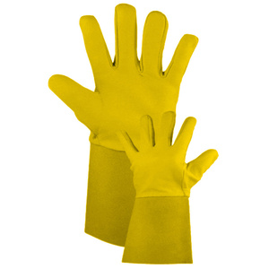 Most Popular Heavy Duty Industrial Safety <b>Gloves</b> TIG Welding <b>Long</b> Cuff Goat Grain Cow Split Leather Anti-Cut Hand Protection - Product Image 5