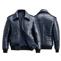 Blouson Bomber en Cuir Gaufré Noir Imperméable à Manches Longues Zippé Unisexe Hiver Écologique avec Logo Frontal