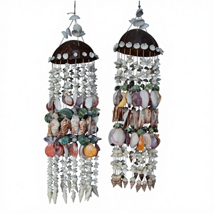 Handmade Eco-Friendly Natural Seashell Love Angel Wind Chime <b>Beaded</b> <b>Curtain</b> Living Room Decor - Product Image 4