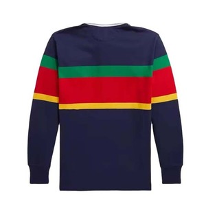 Chemise de rugby à manches longues pour homme, imprimée par sublimation personnalisée, 100% coton, durable, respirante, séchage rapide, antibactérienne, écologique - Product Image 2