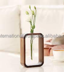 Vases de fleurs en bois de type cadre poli à la main, Stand pour vases d'intérieur et vase à domicile personnalisé et bon marché - Product Image 5
