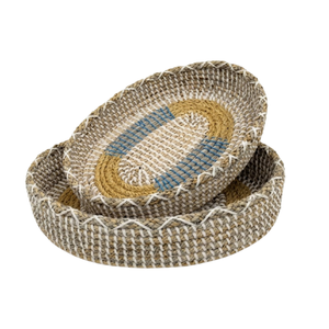 Authentic Vietnamese Seagrass <b>Tray</b> Eco Storage For Traditional Crafts Appreciation And Interior Design - Product Image 1