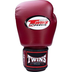 Nouveaux gants de boxe Twins Muay Thai Meroon à fermeture auto-agrippante, 100% cuir de vachette - Product Image 4