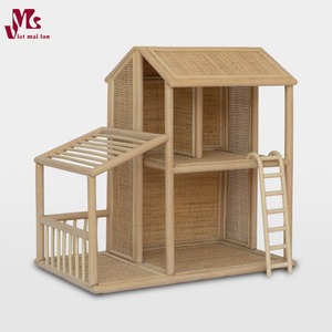Maison de poupée en rotin artisanale jouets pour enfants en matériaux sûrs pour enfants parfaits pour l'anniversaire et la décoration de votre chambre d'enfants - Product Image 4