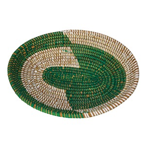 Panier ovale en herbe tressée pour fruits, panier de rangement fait main, vente en gros, écologique, fabriqué au Vietnam - Product Image 2