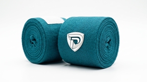 Vendas de Algodón para Entrenamiento de Boxeo, Color Verde Azulado, Ajuste Cómodo, Talla L - Product Image 1