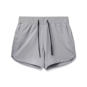 Men's Solid Front Gym Shorts Hot Lightweight Comfort <b>Elastic</b> Waistband Spandex/Polyester Quick Dry Breathable Workout Shorts - Product Image 3
