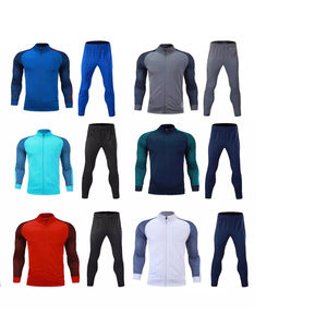 Survêtements de football unisexes haut de gamme personnalisés avec logo, imperméables, séchage rapide, épais, respirants, doux et confortables, doublés polaire, 2-en-1 à capuche - Product Image 6