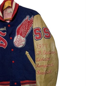 Latest Casual Canvas Varsity <b>Jacket</b> OEM Outdoor Winter Chenille Patch Embroidered Front Waterproof Breathable Windproof Mandarin - Product Image 5