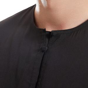 เสื้อคลุมอิสลามแบบวินเทจผ้าฝ้ายสั่งทำขายส่งสำหรับผู้ชาย เสื้อเชิ้ตตัวยาวคอตั้งมีกระเป๋า สำหรับฮัจญ์/อีด บริการ OEM - Product Image 4