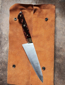 Nuevo Cuchillo Utilitario de Acero Damasco y Cobre para Bricolaje - Precisión Premium para Cortar Jamón/Pechuga/Pan en Camping y Caza - Product Image 3