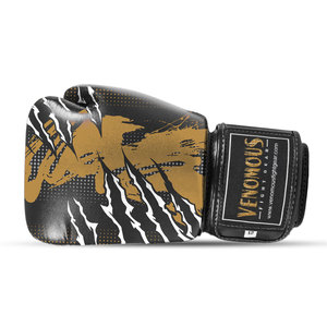Guantes de Boxeo Venomous Gold Reaper, Guantes de Entrenamiento Personalizados, Fabricante OEM de Cuero - Product Image 4