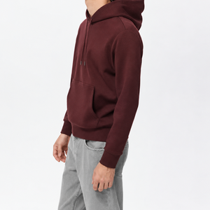 Vente en gros de sweats à capuche oversize en molleton épais 500 g/m², couleur unie, style streetwear, effet vintage, fournisseur de marques privées - Product Image 3