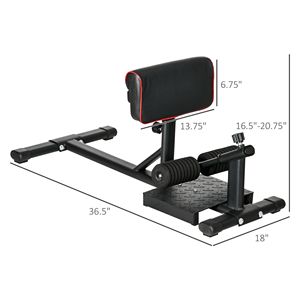 Macchina Regolabile per Squat Sissy per Palestra Domestica con Piastra Antiscivolo e Rulli per Allenamento Gambe - Product Image 3