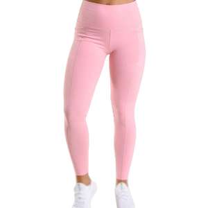 Leggings de fitness pour femmes à taille haute élastique, extensibles dans quatre directions, en Spandex/Nylon, amincissants, pour la gym, l'entraînement et le yoga, avec poche - Product Image 4