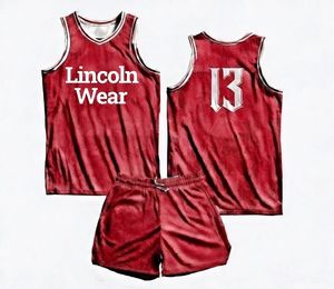 Uniforme de basket-ball personnalisé avec logo imprimé, respirant, anti-UV, anti-bactérien, en tissu mesh 100% polyester pour les joueurs, short athlétique - Product Image 1