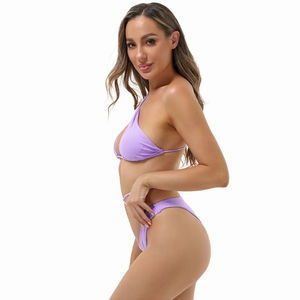 Nuevo Conjunto de Bikini de Dos Piezas, Traje de Baño Tejido con Estampado de Leopardo, Bikini de Dos Piezas para Niñas con Malla Frontal para Playa - Product Image 6