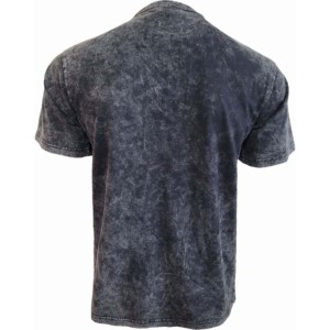 T-shirt à manches courtes pour homme, taille plus, imprimé crâne gothique, col rond, jersey de coton respirant, écologique, streetwear décontracté, noir - Product Image 2