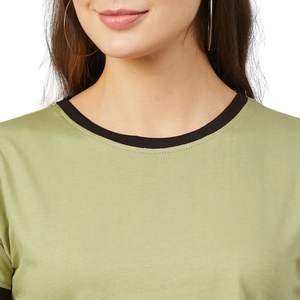 T-shirt court oversize pour femme, imprimé graphique personnalisé, en coton, décontracté, à manches courtes, coupe ample, été, vente en gros, OEM - Product Image 2