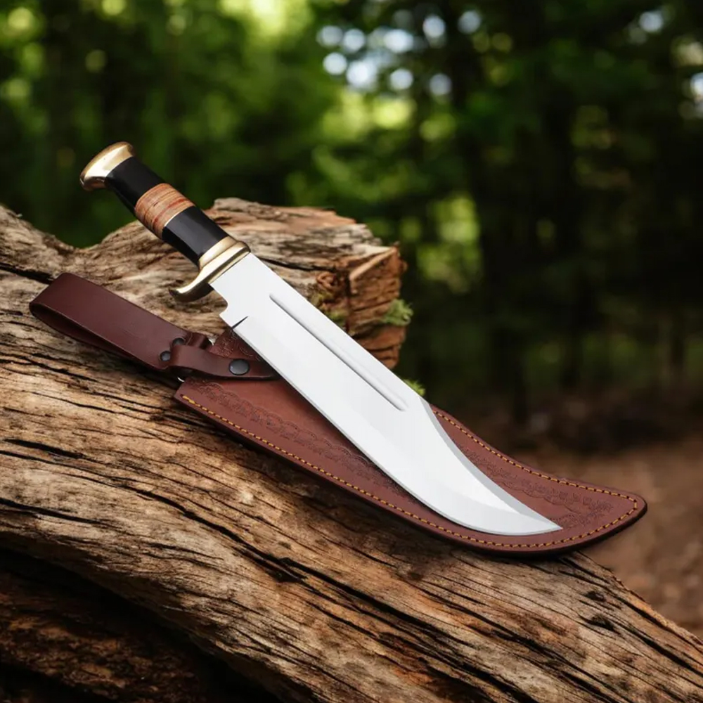 Couteau bowie Crocodile dundee fait à la main lame de goutte - France