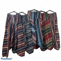 Pantalons Harem pour femmes en coton 100% respirant et anti-rides, colorés, pour le yoga, vêtements décontractés d'été, vente en gros en provenance d'Inde