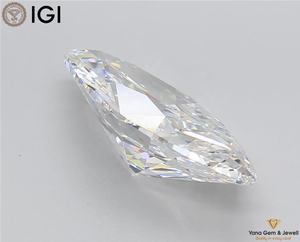 Designers Choice 4,00 Ct Lab Grown Marquise Diamond CVD D Color VS1 Clarity 15,84 MM IGI Certificado para joyería personalizada Gema - Product Image 6